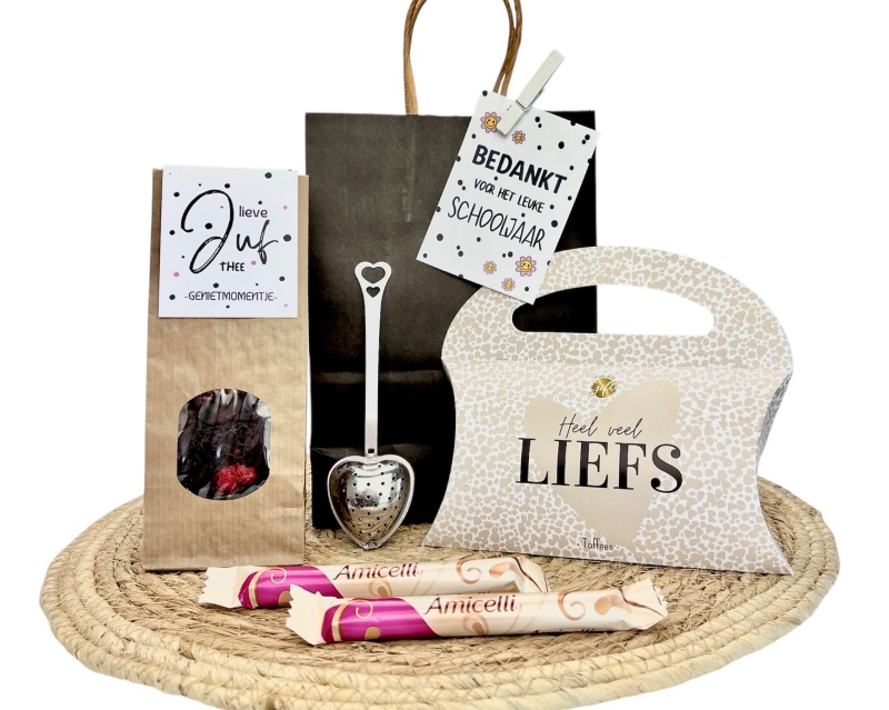 Cadeaupakket juf – Bedankje namens de hele klas