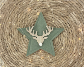 Kerstster-Rendier Hanger – Vrolijke Versiering