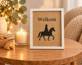 Sinterklaas poster van jute – Welkom