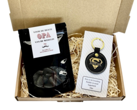 Brievenbuscadeau voor opa – Drop & Super Opa Sleutelhanger