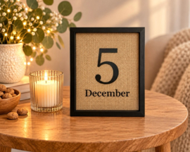 Sinterklaas poster – 5 december | Jute poster