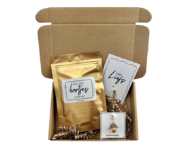 Klein brievenbus beterschap cadeau – snoephartjes & beschermengel