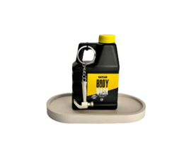 Bodywash in jerrycan – cadeau voor mannen | Met gereedschap sleutelhanger