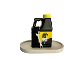 Bodywash in jerrycan – cadeau voor mannen | Met gereedschap sleutelhanger