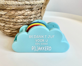 Juf cadeau | Plakbandhouder wolk met tape