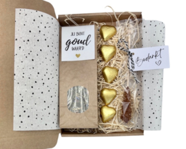 Brievenbus Bedankt Cadeau 'Jij bent goud waard'