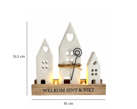 Keramiekhuisjes met LED-lampjes – gezellige Sinterklaasdecoratie