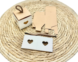 Geschenkdoosje | Hart | 5,5 x 5,5 x 5,5 cm