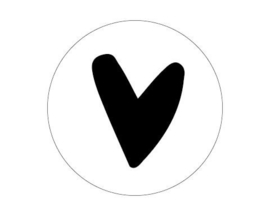 Stickers | 'Hartje zwart'