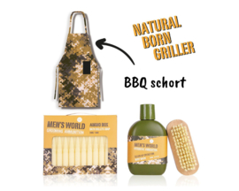 Men’s World BBQ & Verzorgingsset – Grappig Cadeau voor Mannen