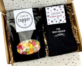 Rijbewijs Cadeau – Jelly Beans & Sokken "The Best Driver"