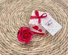 Zeeproos in geschenkdoosje 'Voor de liefste Mama'