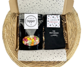 Rijbewijs Cadeau – Jelly Beans & Sokken "The Best Driver"