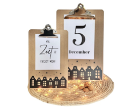 Sfeervol Klembord met Kaart naar Keuze + Gratis Tweede Kaart