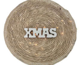 Houten Tekst "Xmas" – Decoratie in Twee Maten