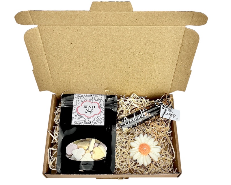 Juf bedankt cadeau set "Beste juf"