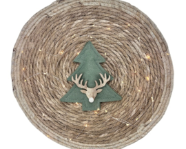 Vilten Kerstboom-Rendier-Hanger – Gezellige Decoratie