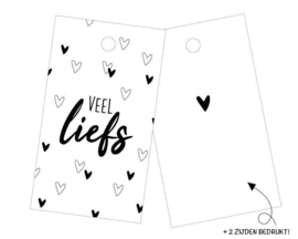 Cadeaulabel 'Veel liefs'