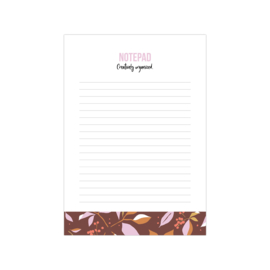 A5 Notepad | Creatively organized