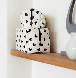 Toilettas | Hartjes | Ribstof | Medium