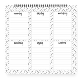Lijstjes maken mij blij - weekplanner