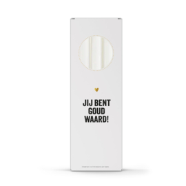 Dinerkaarsen | Jij bent goud waard