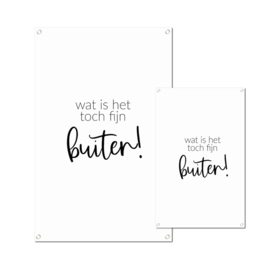 Tuinposter - Wat is het toch fijn buiten