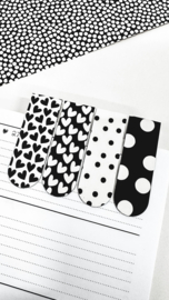 Magnetische boekenleggers | Hartjes en dots