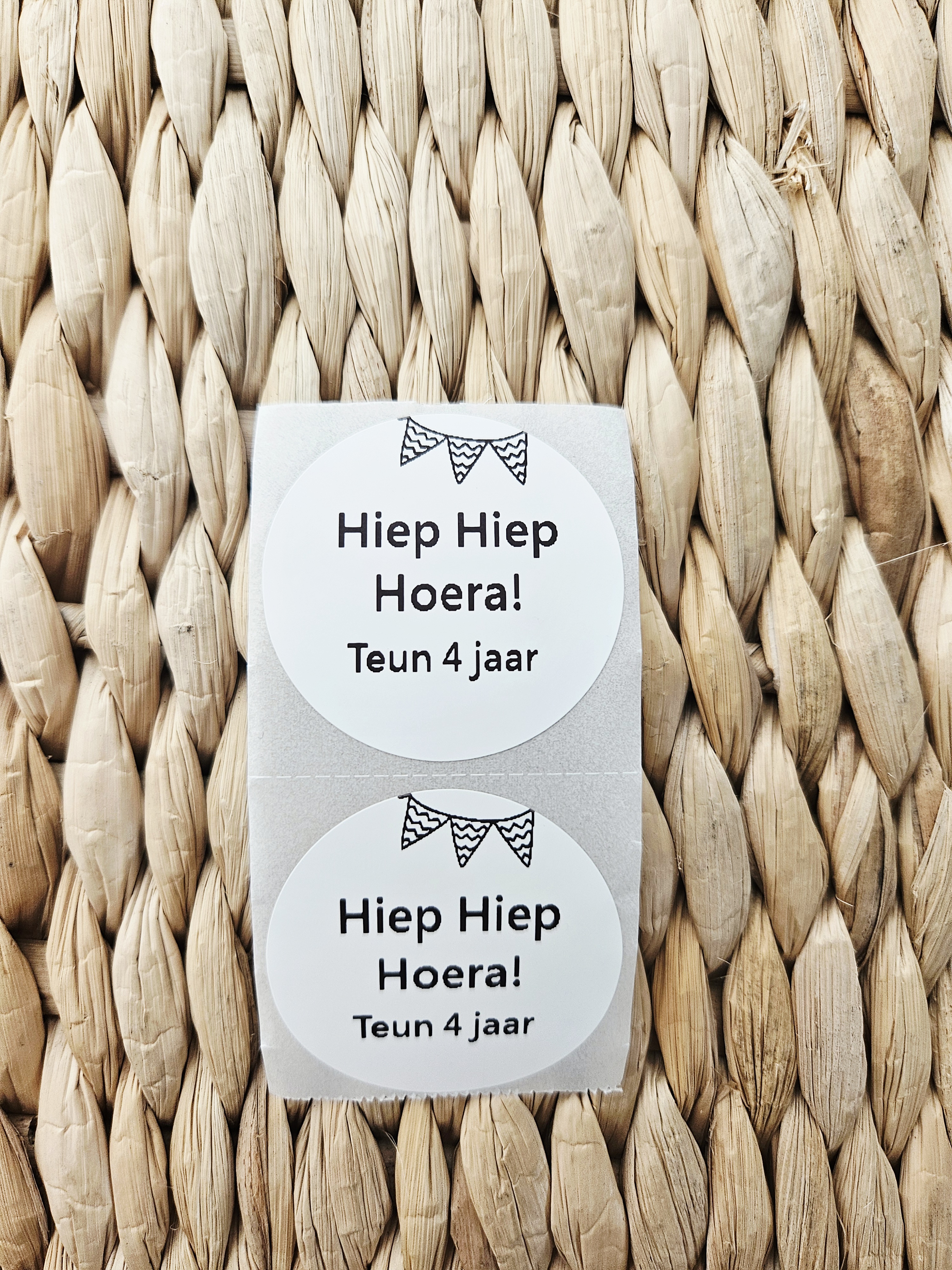 Stickers | Hiep Hiep Hoera - 10 stuks