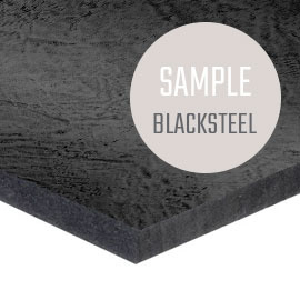 Black steel sample