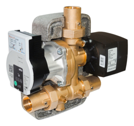 5/4" Anti-condens circulatie pomp unit  elektronisch instelbaar - vaste brandstof