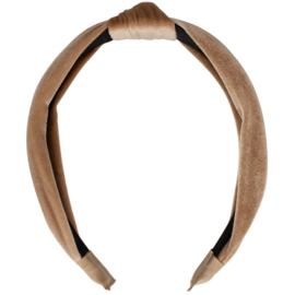 Velvet haarband knoop