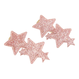 Haarclips sterren - roze