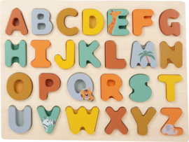Inlegpuzzel alfabet Safari