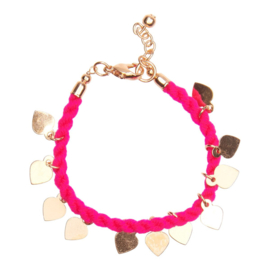 Armbandje - Neon roze