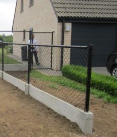 Draad-pakket met combi palen 1,25 meter hoog - Lengte 25 meter