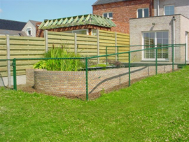 Draad-pakket met losse palen 1,25 meter hoog - Lengte 25 meter
