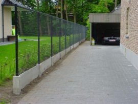 Draad-pakket met combi palen 1,50 meter hoog - Lengte 25 meter