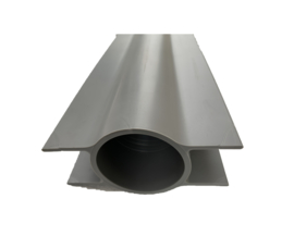 PVC Plaathouder grijs diameter 48mm - Hoogte 30cm