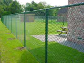 Draad-pakket met losse palen 2,00 meter hoog - Lengte 25 meter
