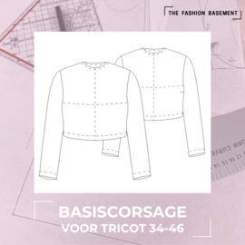 Basiscorsage voor tricot patroon (34-46)