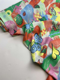 Satijn Viscose - funky - 