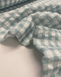 Viscose seersucker - Oud groen