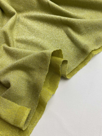 Rekbare viscose jersey  met glitters -  lime