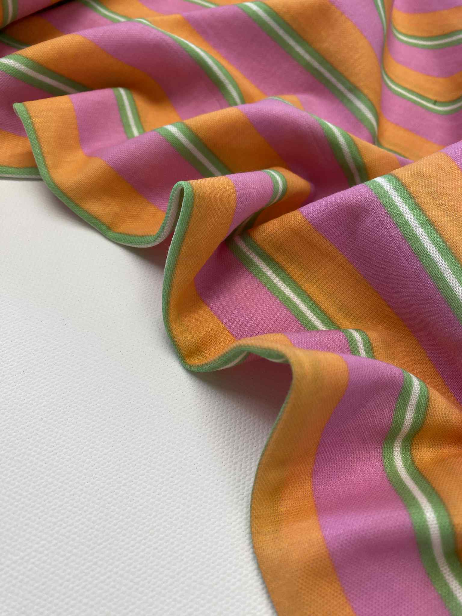 Viscose ecovero  - Candy Stripes