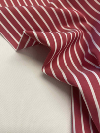 Poplin - Hemdenstof -Rood/wit