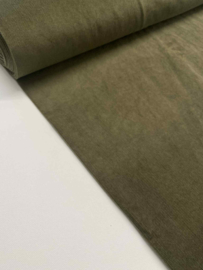 Corduroy met lichte rek - Kaki