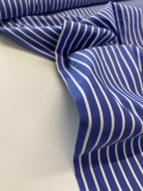 Poplin - Hemdenstof - Blauw/wit