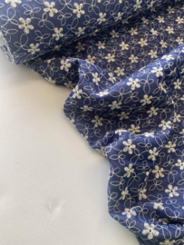 Viscose Broderie - Denim