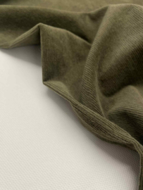 Corduroy met lichte rek - Kaki
